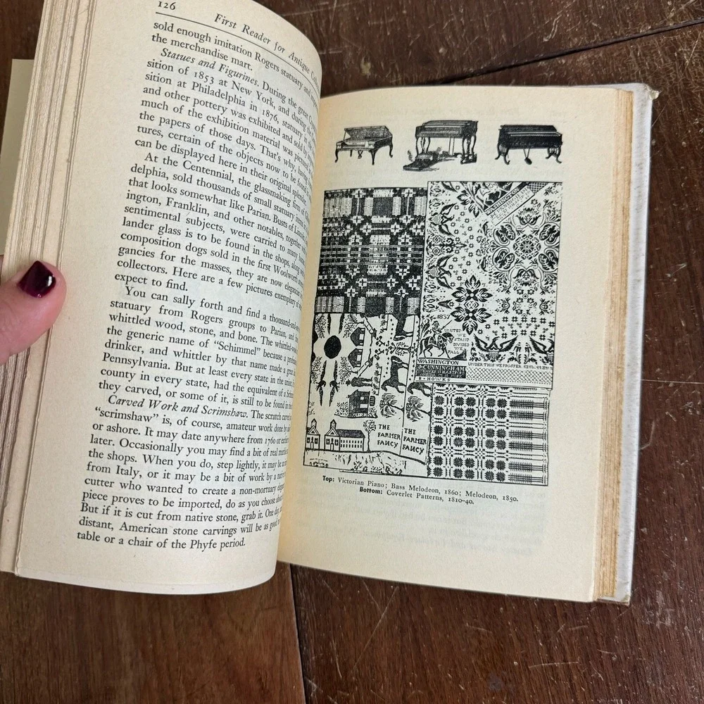 First Reader for Antique Collectors 1946 Carl W. Drepperd hard back book & cover